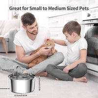 PetPure™ Stainless Steel Water FountainTM