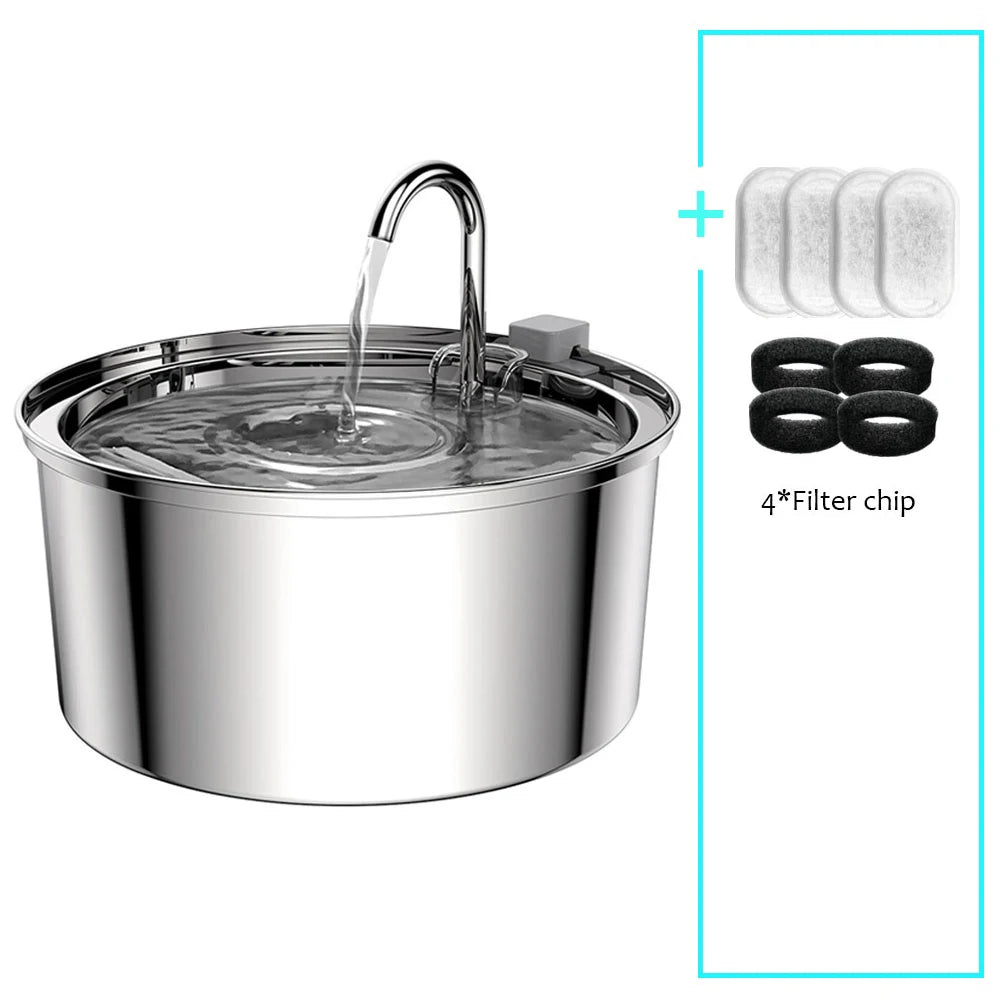 PetPure™ Stainless Steel Water FountainTM